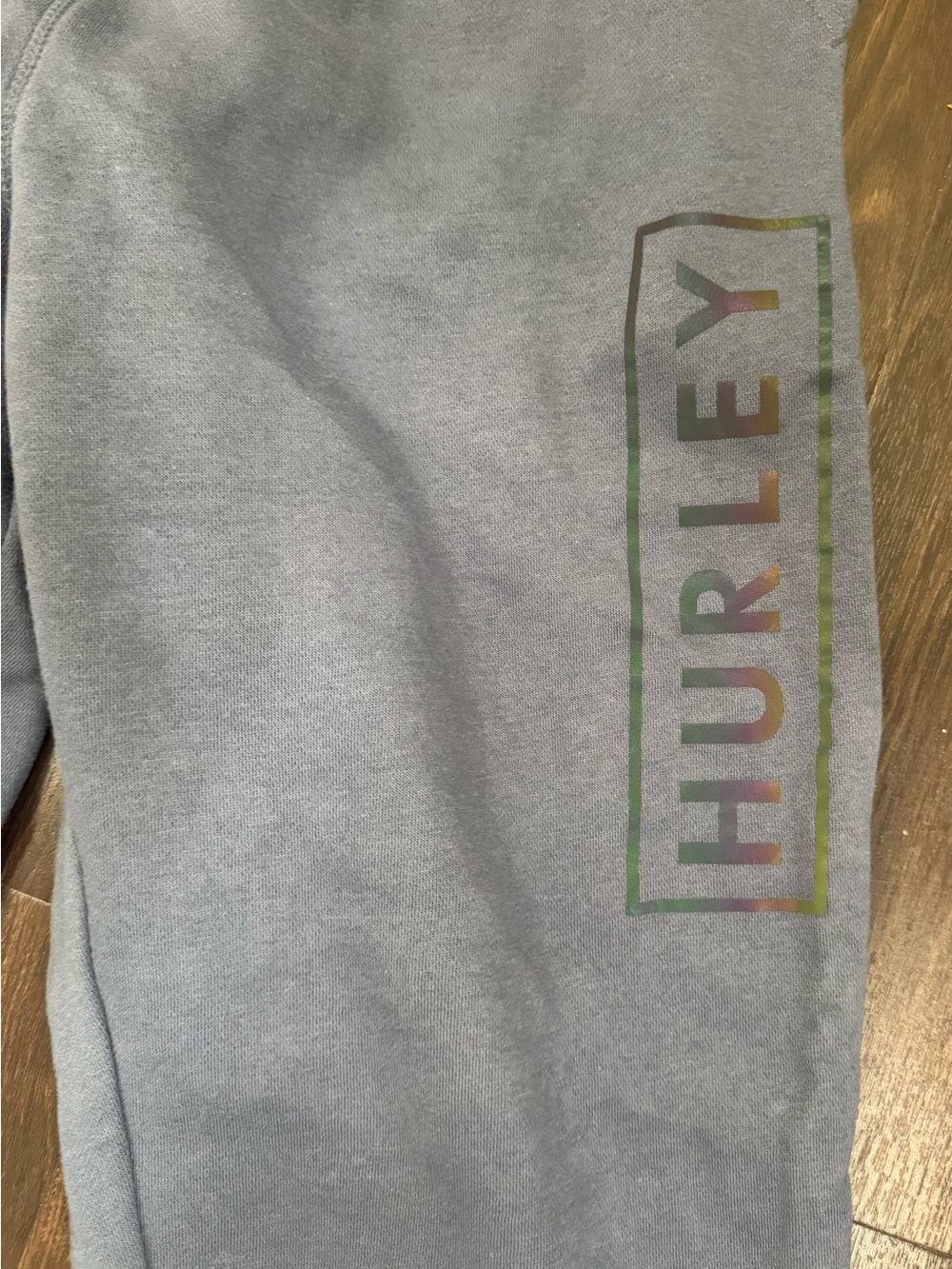 Hurley Men's Boxed Logo Relaxed Fit Fleece Joggers - Diffused Blue - Picture 7 of 7